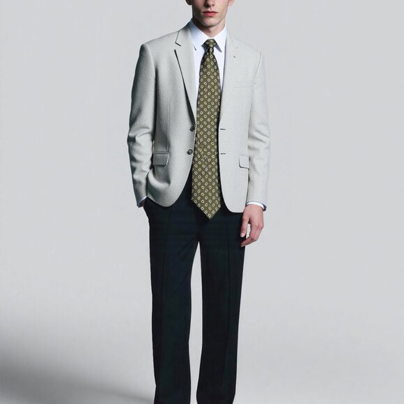 Seaward & Stearn for O’Connell’s Tie – Handmade in England, 58.5" Silk Floral - Picture 2 of 11